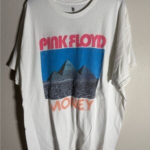 Men’s XL White Junk Food Clothing Pink Floyd Casual Short Sleeve Graphic Tee